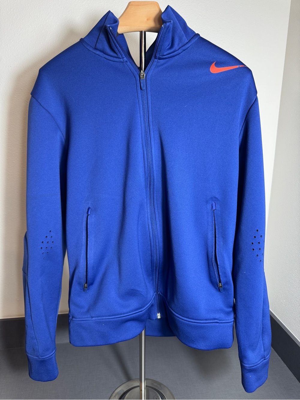 Y2K Vintage Nike RF Roger Federer Tennis Warmup Jacket Blue - Men's Small